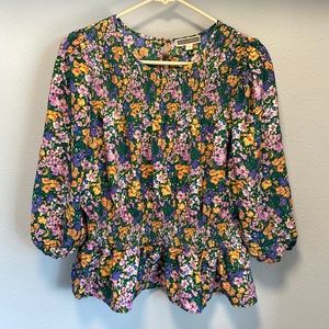 Pleione floral blouse